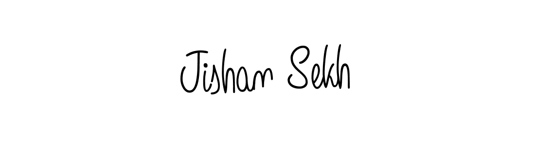 Design your own signature with our free online signature maker. With this signature software, you can create a handwritten (Angelique-Rose-font-FFP) signature for name Jishan Sekh. Jishan Sekh signature style 5 images and pictures png
