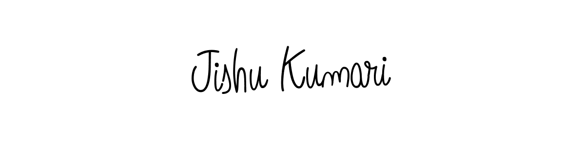 if you are searching for the best signature style for your name Jishu Kumari. so please give up your signature search. here we have designed multiple signature styles  using Angelique-Rose-font-FFP. Jishu Kumari signature style 5 images and pictures png