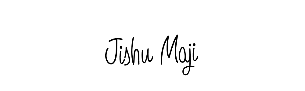 How to make Jishu Maji signature? Angelique-Rose-font-FFP is a professional autograph style. Create handwritten signature for Jishu Maji name. Jishu Maji signature style 5 images and pictures png