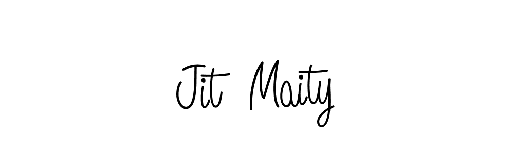 Use a signature maker to create a handwritten signature online. With this signature software, you can design (Angelique-Rose-font-FFP) your own signature for name Jit  Maity. Jit  Maity signature style 5 images and pictures png