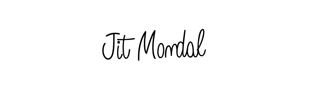 Make a beautiful signature design for name Jit Mondal. With this signature (Angelique-Rose-font-FFP) style, you can create a handwritten signature for free. Jit Mondal signature style 5 images and pictures png