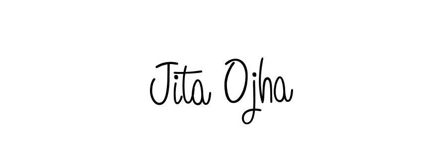 Design your own signature with our free online signature maker. With this signature software, you can create a handwritten (Angelique-Rose-font-FFP) signature for name Jita Ojha. Jita Ojha signature style 5 images and pictures png