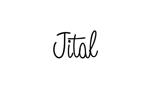 You should practise on your own different ways (Angelique-Rose-font-FFP) to write your name (Jital) in signature. don't let someone else do it for you. Jital signature style 5 images and pictures png