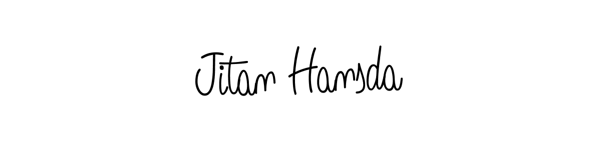 Make a beautiful signature design for name Jitan Hansda. With this signature (Angelique-Rose-font-FFP) style, you can create a handwritten signature for free. Jitan Hansda signature style 5 images and pictures png