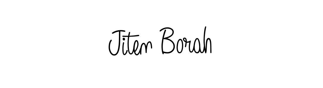 Use a signature maker to create a handwritten signature online. With this signature software, you can design (Angelique-Rose-font-FFP) your own signature for name Jiten Borah. Jiten Borah signature style 5 images and pictures png