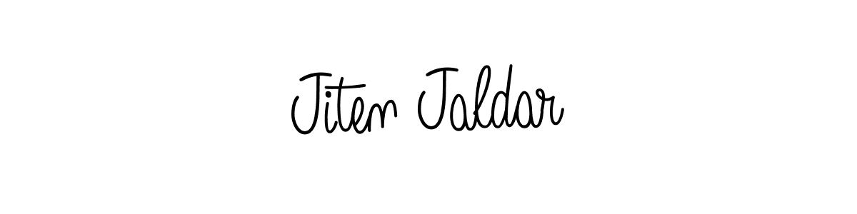 Design your own signature with our free online signature maker. With this signature software, you can create a handwritten (Angelique-Rose-font-FFP) signature for name Jiten Jaldar. Jiten Jaldar signature style 5 images and pictures png