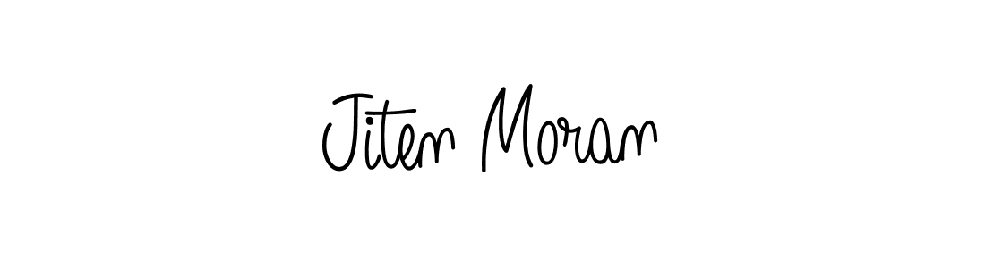 How to make Jiten Moran name signature. Use Angelique-Rose-font-FFP style for creating short signs online. This is the latest handwritten sign. Jiten Moran signature style 5 images and pictures png