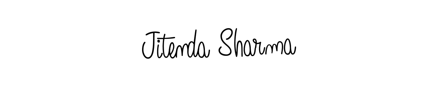 Jitenda Sharma stylish signature style. Best Handwritten Sign (Angelique-Rose-font-FFP) for my name. Handwritten Signature Collection Ideas for my name Jitenda Sharma. Jitenda Sharma signature style 5 images and pictures png