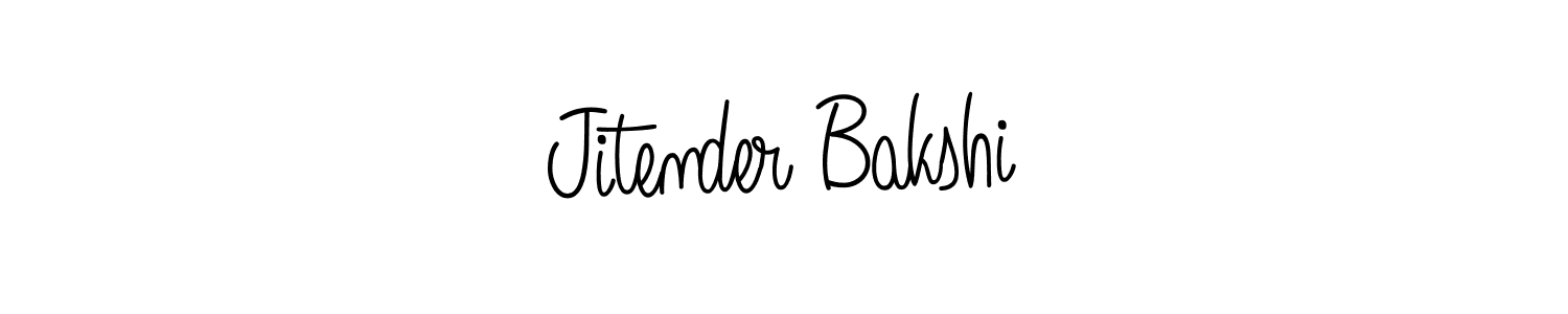 The best way (Angelique-Rose-font-FFP) to make a short signature is to pick only two or three words in your name. The name Jitender Bakshi include a total of six letters. For converting this name. Jitender Bakshi signature style 5 images and pictures png