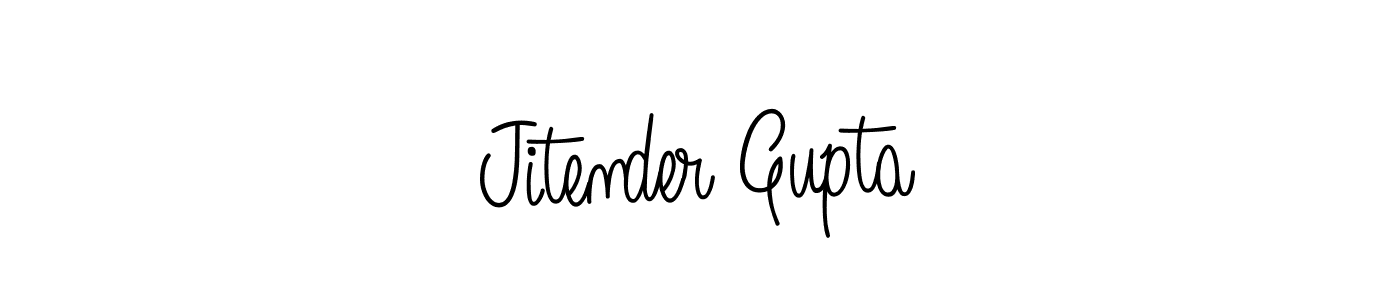 Also we have Jitender Gupta name is the best signature style. Create professional handwritten signature collection using Angelique-Rose-font-FFP autograph style. Jitender Gupta signature style 5 images and pictures png