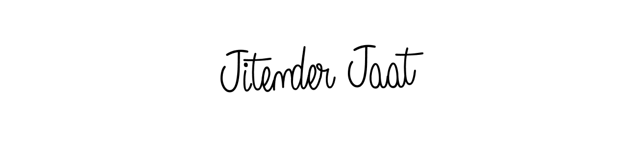 Jitender Jaat stylish signature style. Best Handwritten Sign (Angelique-Rose-font-FFP) for my name. Handwritten Signature Collection Ideas for my name Jitender Jaat. Jitender Jaat signature style 5 images and pictures png