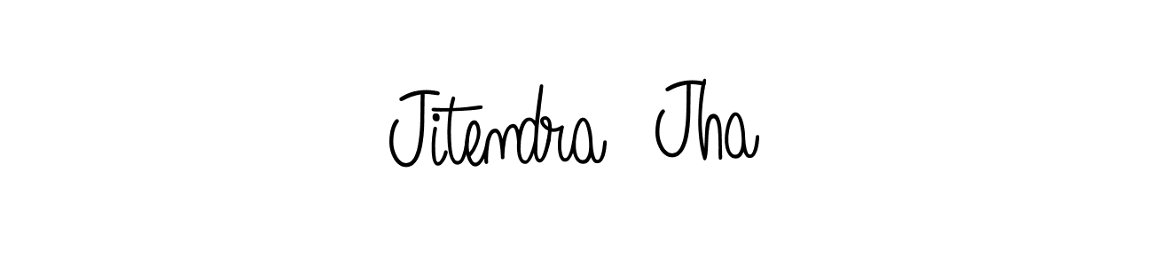 Once you've used our free online signature maker to create your best signature Angelique-Rose-font-FFP style, it's time to enjoy all of the benefits that Jitendra  Jha name signing documents. Jitendra  Jha signature style 5 images and pictures png