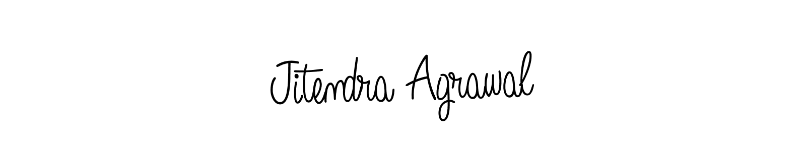 Design your own signature with our free online signature maker. With this signature software, you can create a handwritten (Angelique-Rose-font-FFP) signature for name Jitendra Agrawal. Jitendra Agrawal signature style 5 images and pictures png