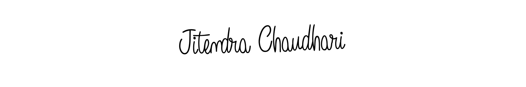 The best way (Angelique-Rose-font-FFP) to make a short signature is to pick only two or three words in your name. The name Jitendra Chaudhari include a total of six letters. For converting this name. Jitendra Chaudhari signature style 5 images and pictures png