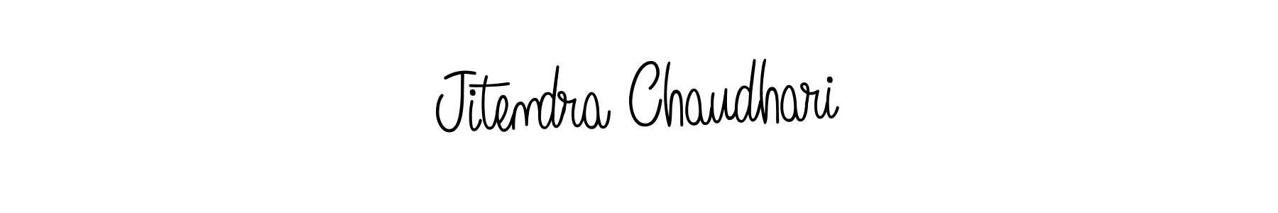 The best way (Angelique-Rose-font-FFP) to make a short signature is to pick only two or three words in your name. The name Jitendra Chaudhari include a total of six letters. For converting this name. Jitendra Chaudhari signature style 5 images and pictures png