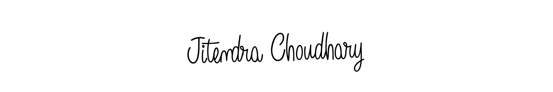 Create a beautiful signature design for name Jitendra Choudhary. With this signature (Angelique-Rose-font-FFP) fonts, you can make a handwritten signature for free. Jitendra Choudhary signature style 5 images and pictures png