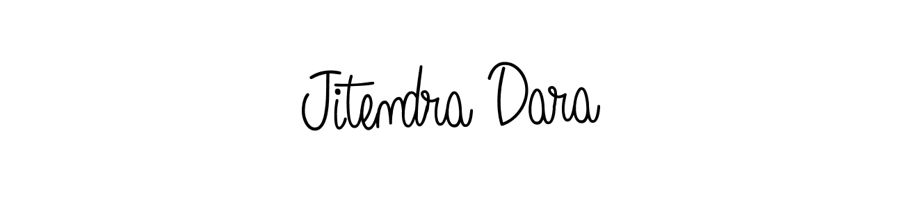 How to make Jitendra Dara name signature. Use Angelique-Rose-font-FFP style for creating short signs online. This is the latest handwritten sign. Jitendra Dara signature style 5 images and pictures png
