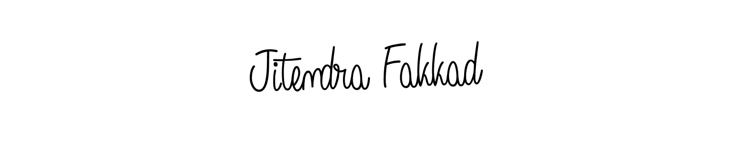 Jitendra Fakkad stylish signature style. Best Handwritten Sign (Angelique-Rose-font-FFP) for my name. Handwritten Signature Collection Ideas for my name Jitendra Fakkad. Jitendra Fakkad signature style 5 images and pictures png