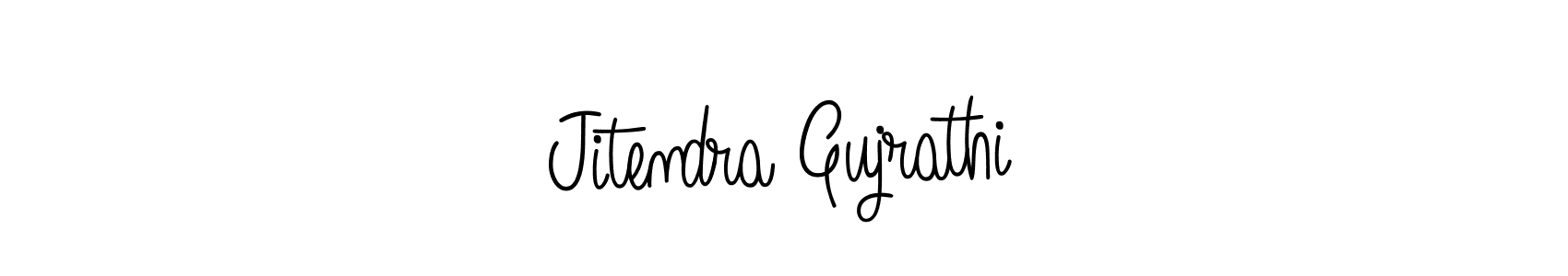 Also we have Jitendra Gujrathi name is the best signature style. Create professional handwritten signature collection using Angelique-Rose-font-FFP autograph style. Jitendra Gujrathi signature style 5 images and pictures png