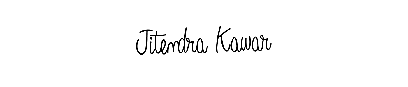 How to make Jitendra Kawar signature? Angelique-Rose-font-FFP is a professional autograph style. Create handwritten signature for Jitendra Kawar name. Jitendra Kawar signature style 5 images and pictures png