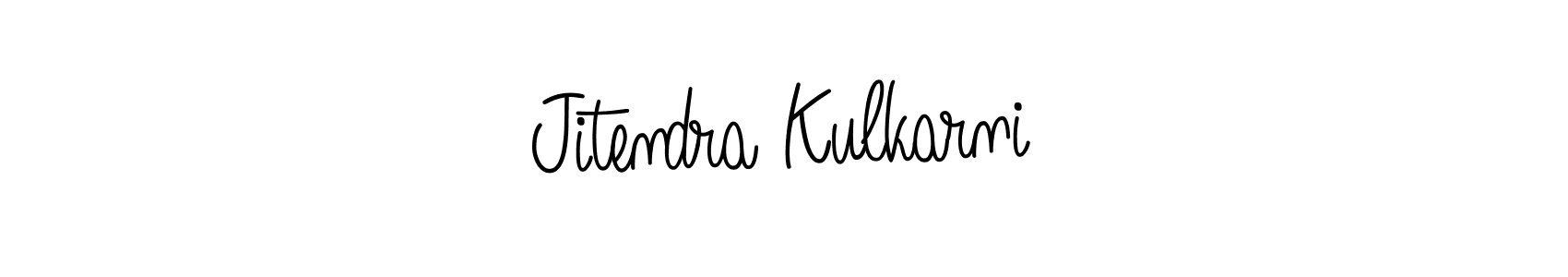 Design your own signature with our free online signature maker. With this signature software, you can create a handwritten (Angelique-Rose-font-FFP) signature for name Jitendra Kulkarni. Jitendra Kulkarni signature style 5 images and pictures png