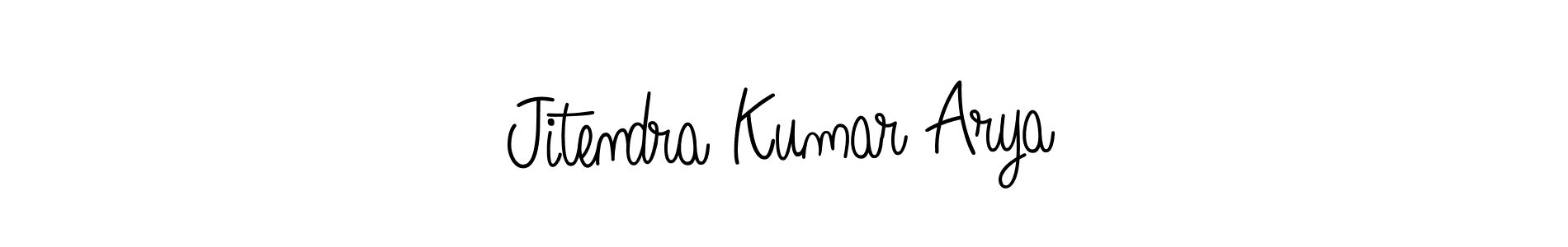 Use a signature maker to create a handwritten signature online. With this signature software, you can design (Angelique-Rose-font-FFP) your own signature for name Jitendra Kumar Arya. Jitendra Kumar Arya signature style 5 images and pictures png