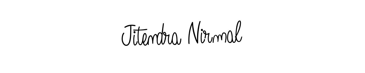 Check out images of Autograph of Jitendra Nirmal name. Actor Jitendra Nirmal Signature Style. Angelique-Rose-font-FFP is a professional sign style online. Jitendra Nirmal signature style 5 images and pictures png