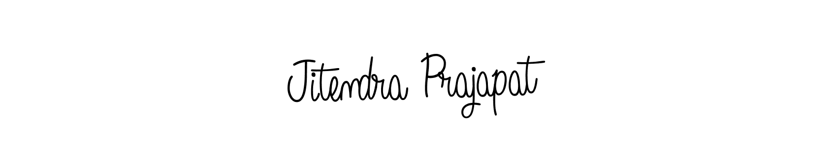 How to make Jitendra Prajapat name signature. Use Angelique-Rose-font-FFP style for creating short signs online. This is the latest handwritten sign. Jitendra Prajapat signature style 5 images and pictures png