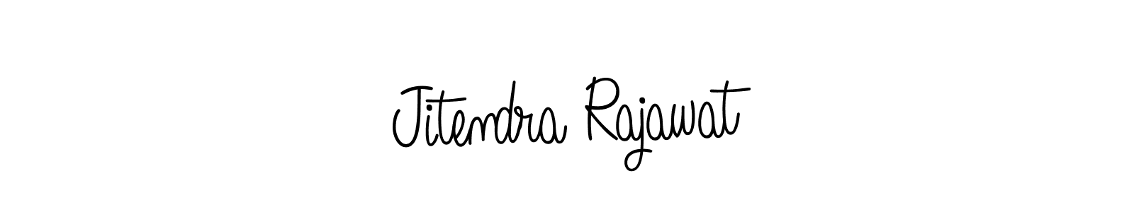 How to make Jitendra Rajawat name signature. Use Angelique-Rose-font-FFP style for creating short signs online. This is the latest handwritten sign. Jitendra Rajawat signature style 5 images and pictures png