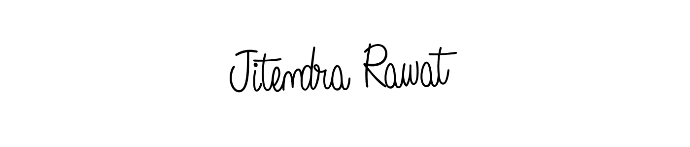 You should practise on your own different ways (Angelique-Rose-font-FFP) to write your name (Jitendra Rawat) in signature. don't let someone else do it for you. Jitendra Rawat signature style 5 images and pictures png