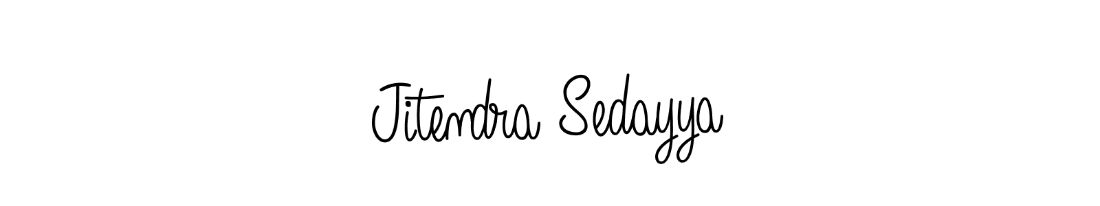 Make a beautiful signature design for name Jitendra Sedayya. With this signature (Angelique-Rose-font-FFP) style, you can create a handwritten signature for free. Jitendra Sedayya signature style 5 images and pictures png