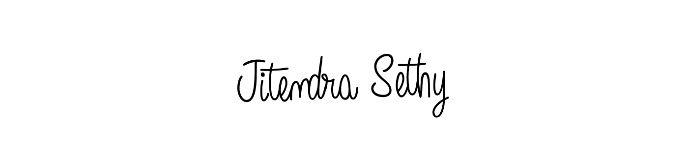 Design your own signature with our free online signature maker. With this signature software, you can create a handwritten (Angelique-Rose-font-FFP) signature for name Jitendra Sethy. Jitendra Sethy signature style 5 images and pictures png