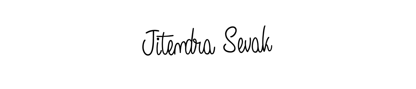 You should practise on your own different ways (Angelique-Rose-font-FFP) to write your name (Jitendra Sevak) in signature. don't let someone else do it for you. Jitendra Sevak signature style 5 images and pictures png