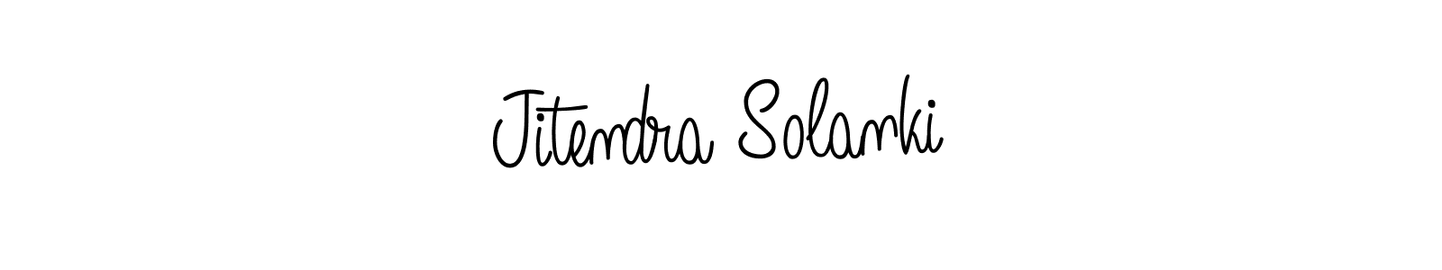 Create a beautiful signature design for name Jitendra Solanki. With this signature (Angelique-Rose-font-FFP) fonts, you can make a handwritten signature for free. Jitendra Solanki signature style 5 images and pictures png