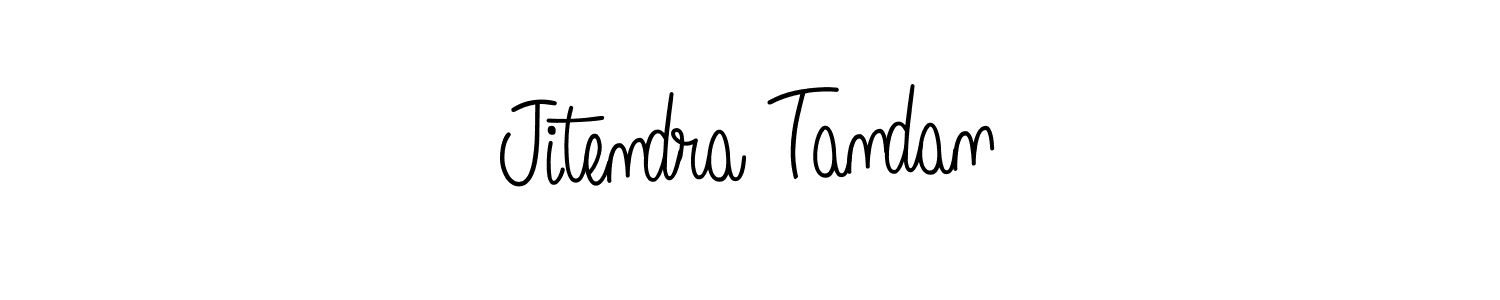 Make a beautiful signature design for name Jitendra Tandan. With this signature (Angelique-Rose-font-FFP) style, you can create a handwritten signature for free. Jitendra Tandan signature style 5 images and pictures png