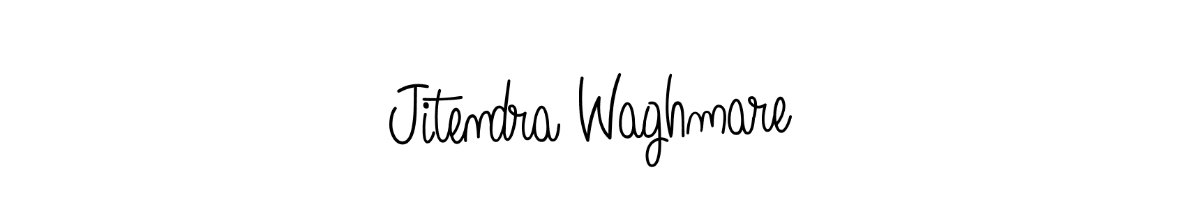 The best way (Angelique-Rose-font-FFP) to make a short signature is to pick only two or three words in your name. The name Jitendra Waghmare include a total of six letters. For converting this name. Jitendra Waghmare signature style 5 images and pictures png