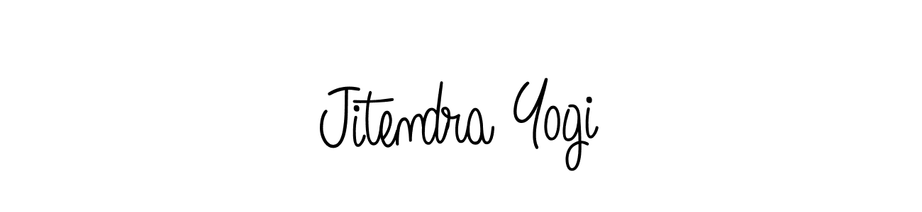 Jitendra Yogi stylish signature style. Best Handwritten Sign (Angelique-Rose-font-FFP) for my name. Handwritten Signature Collection Ideas for my name Jitendra Yogi. Jitendra Yogi signature style 5 images and pictures png