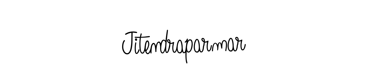 How to make Jitendraparmar signature? Angelique-Rose-font-FFP is a professional autograph style. Create handwritten signature for Jitendraparmar name. Jitendraparmar signature style 5 images and pictures png