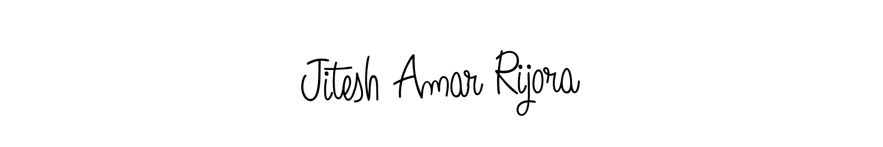 How to make Jitesh Amar Rijora signature? Angelique-Rose-font-FFP is a professional autograph style. Create handwritten signature for Jitesh Amar Rijora name. Jitesh Amar Rijora signature style 5 images and pictures png