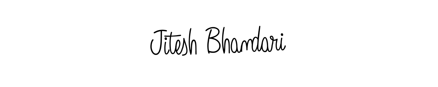 Jitesh Bhandari stylish signature style. Best Handwritten Sign (Angelique-Rose-font-FFP) for my name. Handwritten Signature Collection Ideas for my name Jitesh Bhandari. Jitesh Bhandari signature style 5 images and pictures png