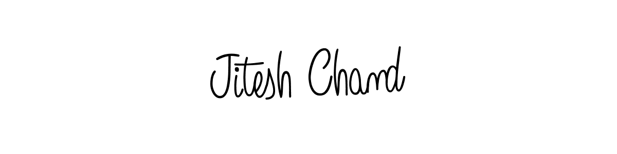How to make Jitesh Chand name signature. Use Angelique-Rose-font-FFP style for creating short signs online. This is the latest handwritten sign. Jitesh Chand signature style 5 images and pictures png