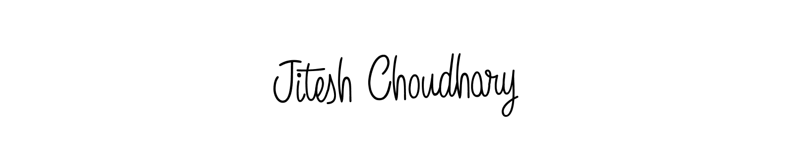Make a beautiful signature design for name Jitesh Choudhary. With this signature (Angelique-Rose-font-FFP) style, you can create a handwritten signature for free. Jitesh Choudhary signature style 5 images and pictures png