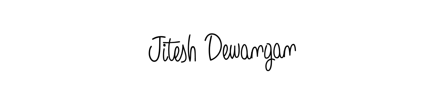 Design your own signature with our free online signature maker. With this signature software, you can create a handwritten (Angelique-Rose-font-FFP) signature for name Jitesh Dewangan. Jitesh Dewangan signature style 5 images and pictures png