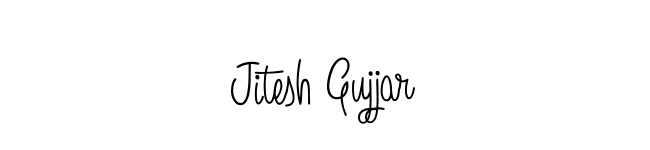 How to make Jitesh Gujjar signature? Angelique-Rose-font-FFP is a professional autograph style. Create handwritten signature for Jitesh Gujjar name. Jitesh Gujjar signature style 5 images and pictures png