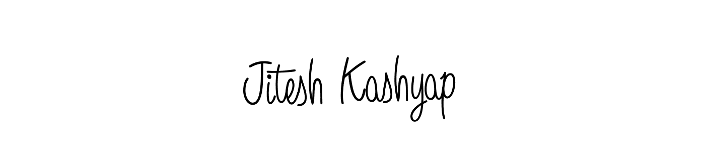 You should practise on your own different ways (Angelique-Rose-font-FFP) to write your name (Jitesh Kashyap) in signature. don't let someone else do it for you. Jitesh Kashyap signature style 5 images and pictures png