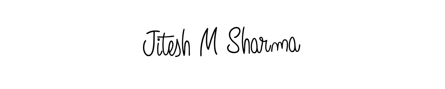 Also You can easily find your signature by using the search form. We will create Jitesh M Sharma name handwritten signature images for you free of cost using Angelique-Rose-font-FFP sign style. Jitesh M Sharma signature style 5 images and pictures png