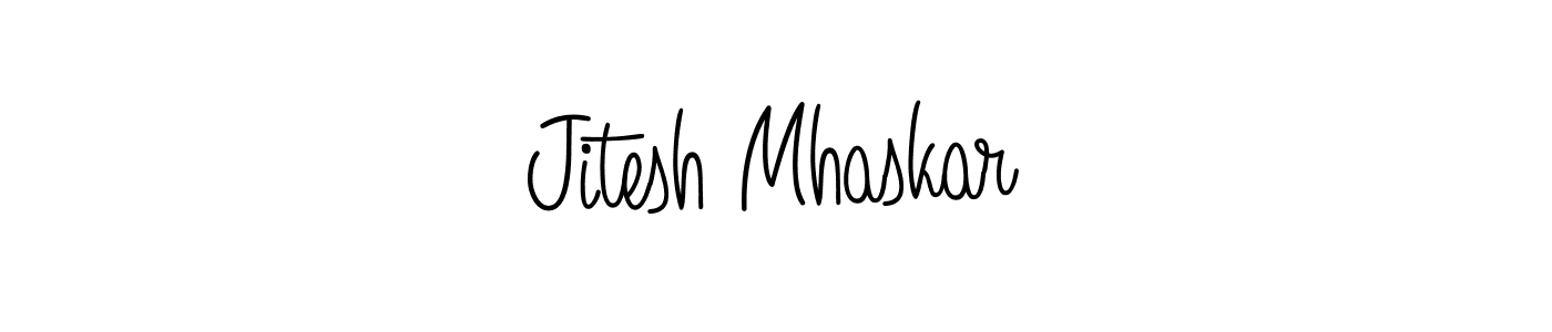 Design your own signature with our free online signature maker. With this signature software, you can create a handwritten (Angelique-Rose-font-FFP) signature for name Jitesh Mhaskar. Jitesh Mhaskar signature style 5 images and pictures png