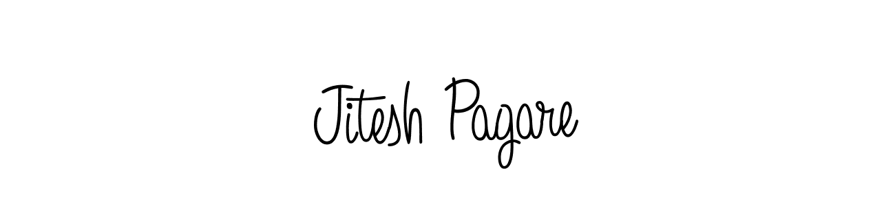 Make a beautiful signature design for name Jitesh Pagare. With this signature (Angelique-Rose-font-FFP) style, you can create a handwritten signature for free. Jitesh Pagare signature style 5 images and pictures png