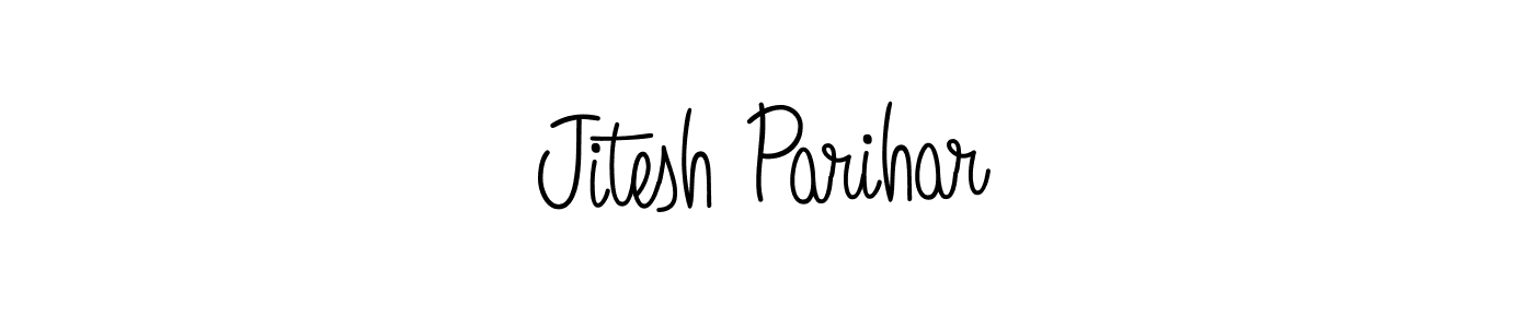 Design your own signature with our free online signature maker. With this signature software, you can create a handwritten (Angelique-Rose-font-FFP) signature for name Jitesh Parihar. Jitesh Parihar signature style 5 images and pictures png