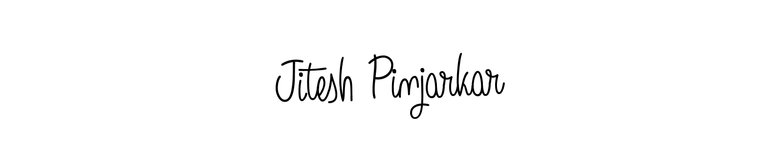 Design your own signature with our free online signature maker. With this signature software, you can create a handwritten (Angelique-Rose-font-FFP) signature for name Jitesh Pinjarkar. Jitesh Pinjarkar signature style 5 images and pictures png
